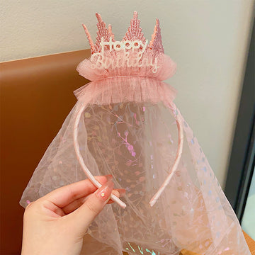 Glitter Crown Birthday Headband