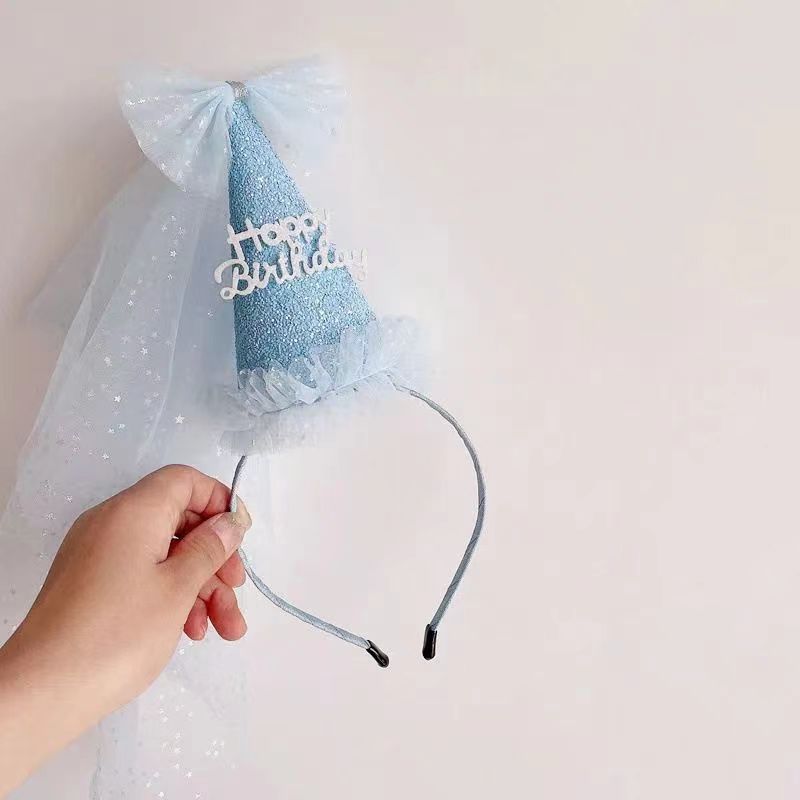 Sparkle Veil Birthday Headband