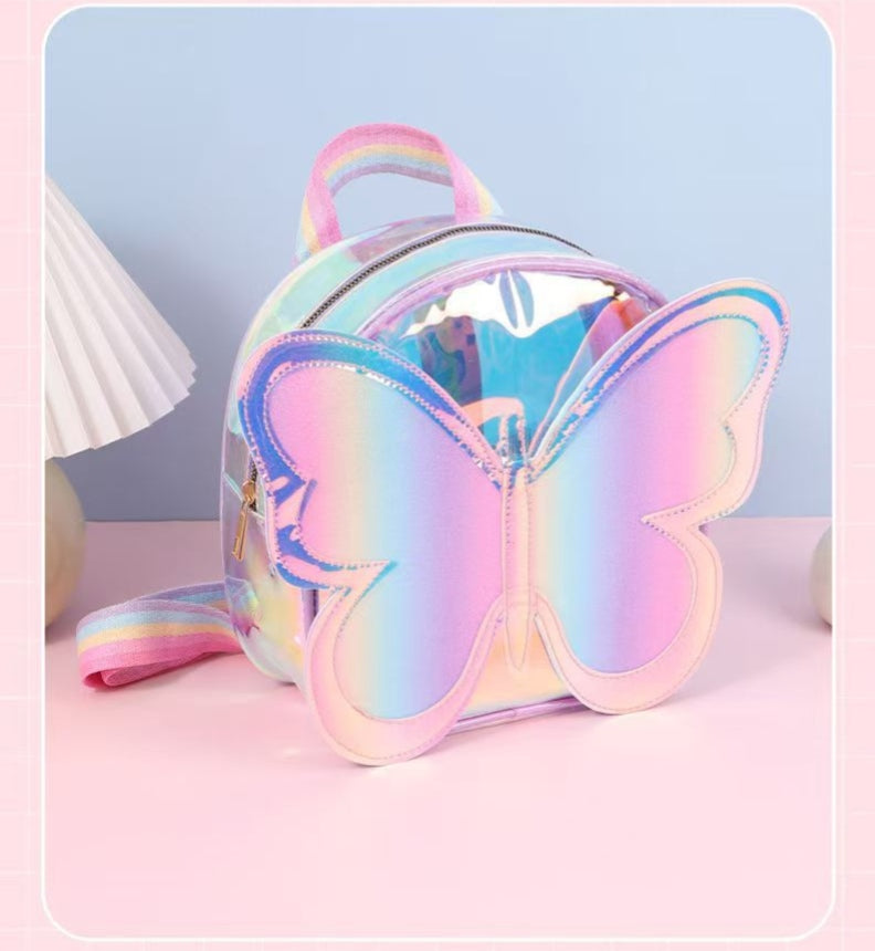 Rainbow Butterfly Glow Kids Backpack
