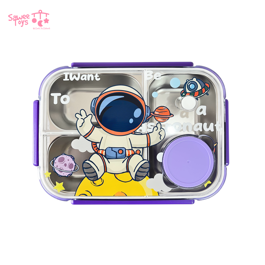 Astronaut SS Single Layer Lunch box