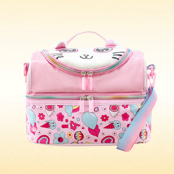 Glitter Lunch Bag with Double Compartments