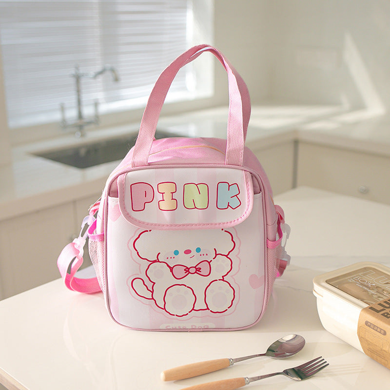 Lunch Bag with Front Pocket & Long Strap