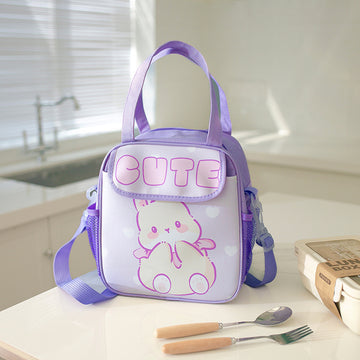 Lunch Bag with Front Pocket & Long Strap