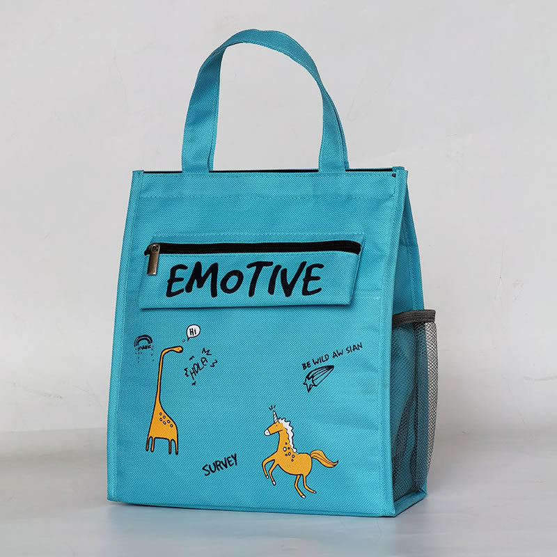 Lunch Bag with Zip Front Pocket