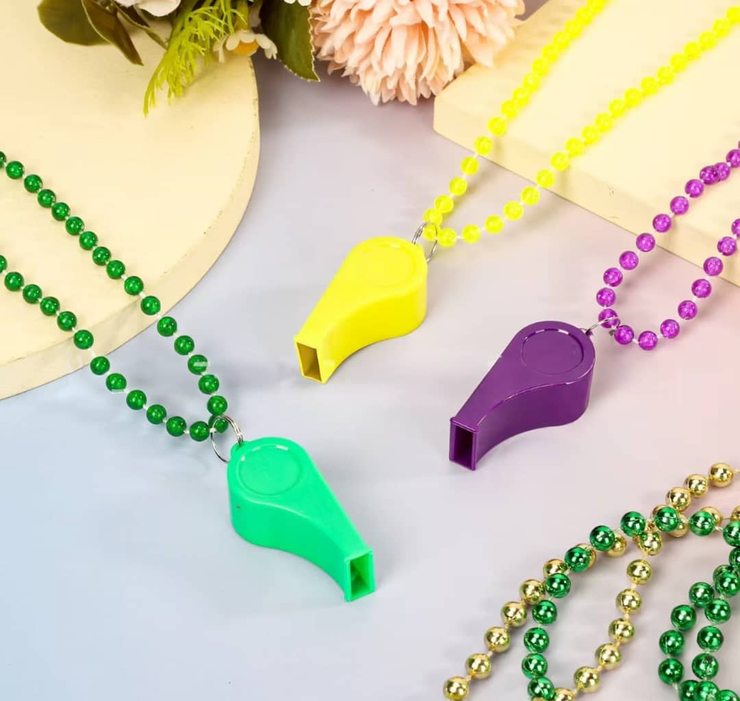 Beads Necklace with Whistle