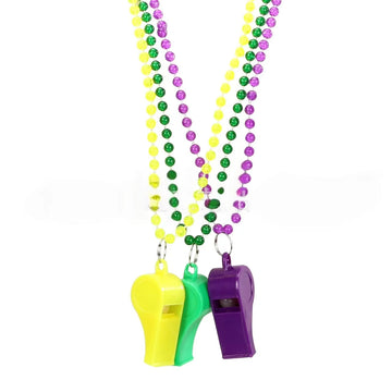 Beads Necklace with Whistle