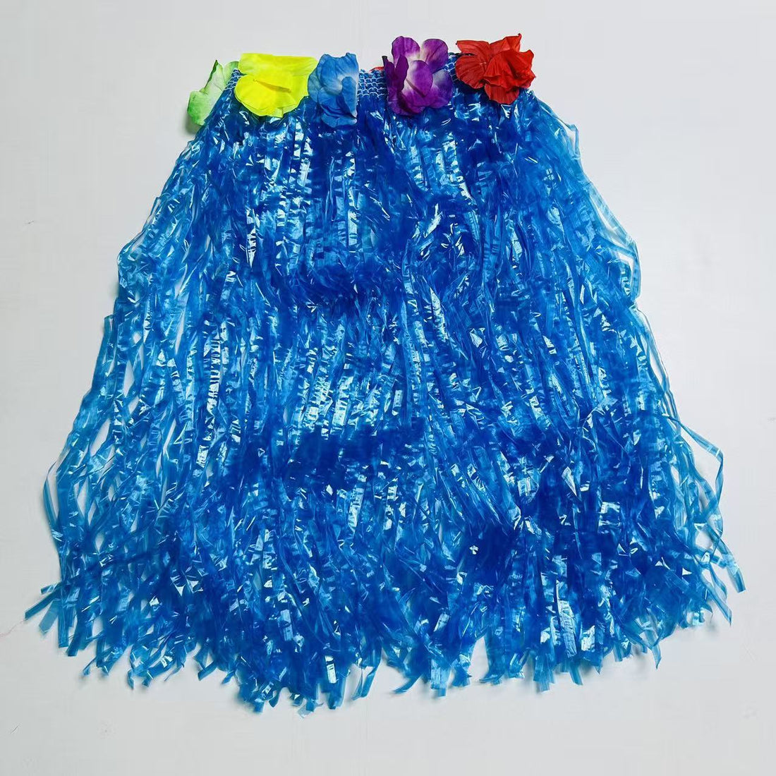 Rainbow Fiesta Hula Skirt (Waistline 40cm/Length 30cm)