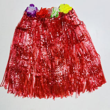 Rainbow Fiesta Hula Skirt (Waistline 40cm/Length 30cm)