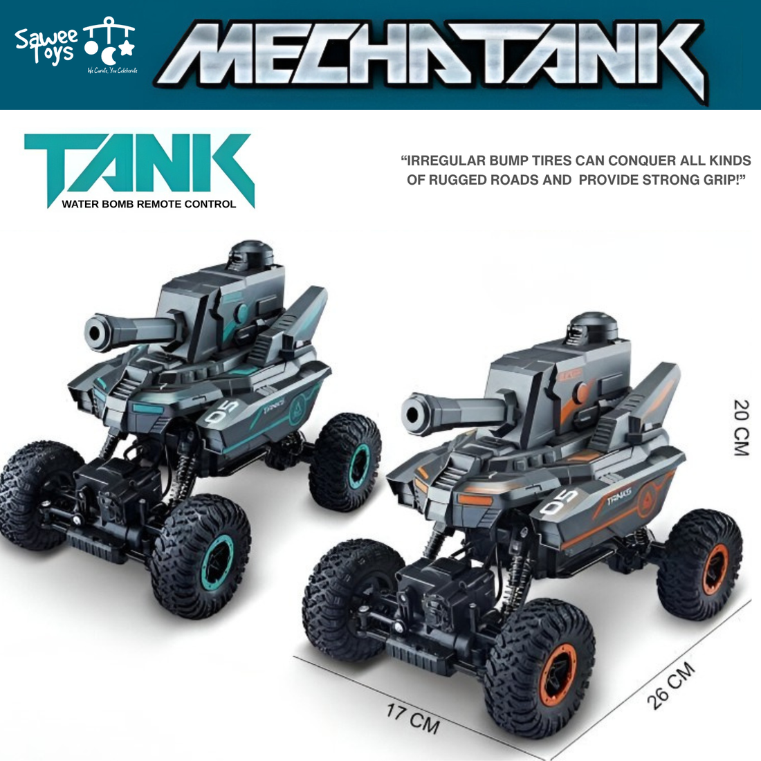 Remote-Control Water Bomb Launch Tank Off-Road Series