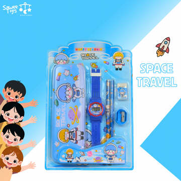 Kids Stationery Gift Set with Watch