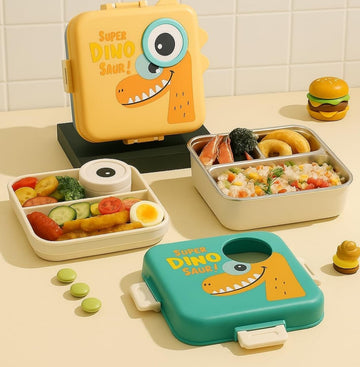 Kids Stainless Steel  Dino Lunch Box